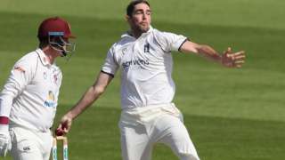 Last summer's Australian discovery Ryan Sidebottom is playing only his ninth game of first-class cricket