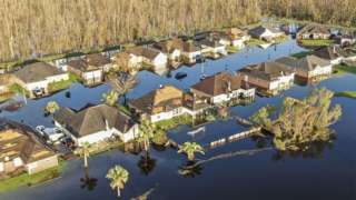 Devastation in La Place, Louisiana