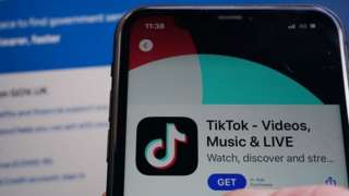 TikTok on a phone