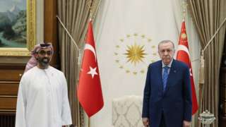 BAE Ulusal Güvenlik Danışmanı Şeyh Tahnoun bin Zayed Al Nahyan ile Cumhurbaşkanı Recep Tayyip Erdoğan, 18 Ağustos'ta bir araya geldi.