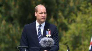Prince William at the unveiling