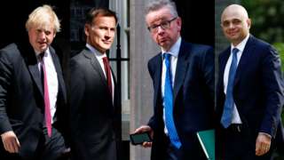 The four remaining leadership contestants