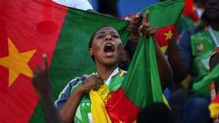 A Cameroon fan
