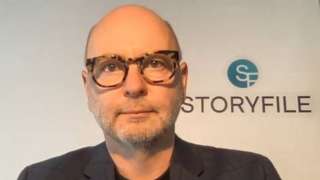 StoryFile's Stephen Smith in an interactive video on the company website