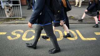 Pupils outside school