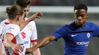 Charly Musonda in action for Chelsea's under-21 side in the Checkatrade Trophy