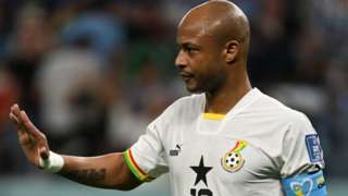 Andre Ayew in action for Ghana