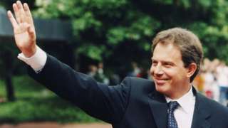Former Prime Minister Tony Blair in Bonn, Germany on 6 July 1997.