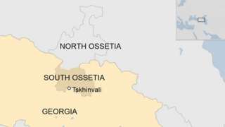 Map of South Ossetia