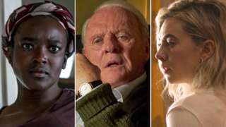 Left-right: Wunmi Mosaku in His House, Sir Anthony Hopkins in The Father and Vanessa Kirby in Pieces of a Woman