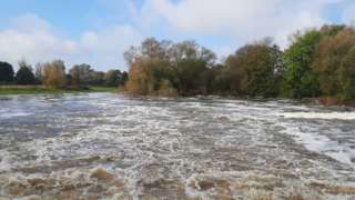 WEDNESDAY - Flood water at Abingdon