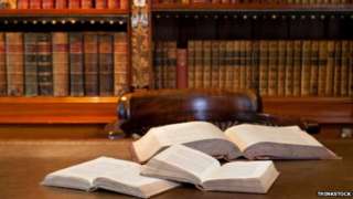 Legal books in library
