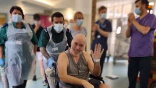 Jamie Pritchard leaving hospital