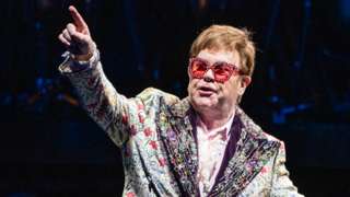 Elton John performs during the Farewell Yellow Brick Road Tour at Smoothie King Center on 19 January 2022 in New Orleans, Louisiana