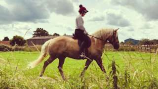 Ms Compton and horse