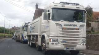 Aggregate lorries
