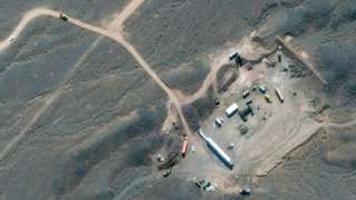 A satellite image shows Iran's Natanz nuclear facility in Isfahan, Iran, 21 October 2020