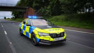 Library image of a Cumbria Police car
