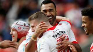 Matty Costello ran in his first hat-trick