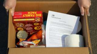A government food parcel