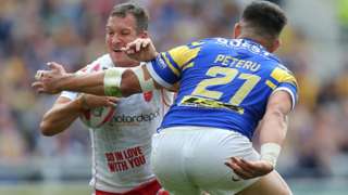 Hull KR stand-off Danny McGuire was making his first return to Headingley