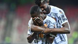 Max Gradel is overcome by emotion after his goal against Equatorial Guinea