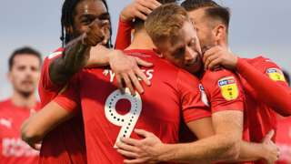 Swindon Town celebrate