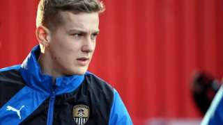 Notts County midfielder Ryan Yates