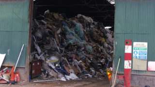 Illegal waste site