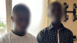 The two Nigerian men arrested