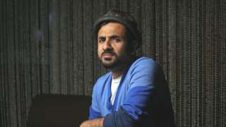 Indian Bollywood actor, YouTube personality, and comedian Vir Das, poses for a picture at W Hotel in West Kowloon.