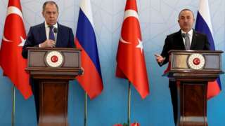 Rusya Dışişleri Bakanı Sergey Lavrov ve Dışişleri Bakanı Mevlüt Çavuşoğlu