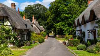Thatched cottages in Hampshire