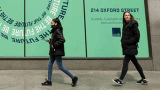 Shoppers in Oxford Street
