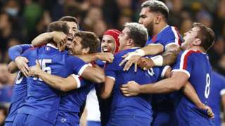 France players celebrate