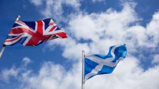 The Saltire and Union Flag