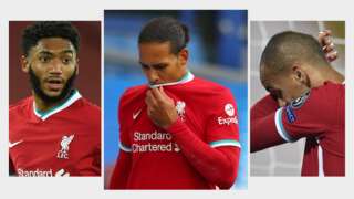 Joe Gomez, Virgil van Dijk and Fabinho