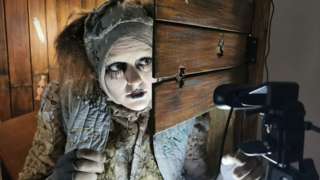 Annabelle Terry on her home set for Grimm Tales