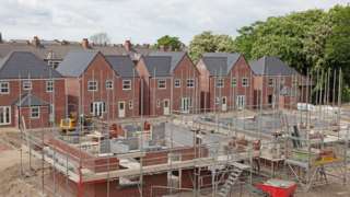 An artists impression of the housing development build in situ
