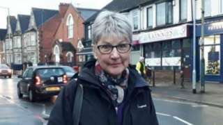 Gill Hammond on a Swindon Highstreet