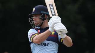 Durham were in trouble on 171-6 when Sean Dickson was joined by Luke Doneathy, but he went on to hit his maiden one-day ton