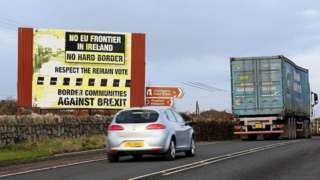 Billboard on the County Armagh border, between Newry and Dundalk