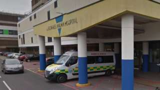 Ambulance at QA Hospital