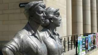 Women of Steel statue in Sheffield