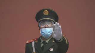 A Chinese police officer
