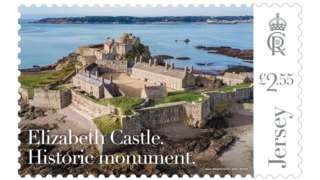 Jersey stamp featuring Elizabeth Castle