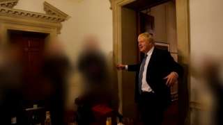 Boris Johnson in Downing Street on 13 November 2020
