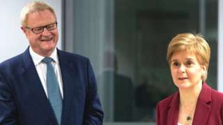 Willie Watt and Nicola Sturgeon