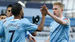 Raheem Sterling and Kevin de Bruyne