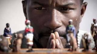 Central African Republic's computer engineer, Teddy Kossoko, founder and CEO at Masseka Game Studio & Gara, poses during a photo session on March 1, 2022 in Toulouse, southwestern France. "For me, the future of this industry, and not only this industry, is in Africa -- it's the new El Dorado," he said. "Centuries ago there was a gold rush in America. Today, I believe this gold rush is happening here on the African continent, and we (Africans) have to be first".